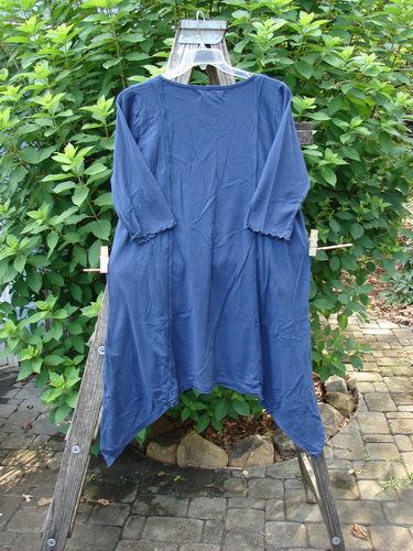 Barclay NWT Wildflower Tunic Star Pathway Dark Sky Size 0: Organic cotton tunic with raw-edged front panel, dippy sides, varying flutter hemline, scooped neckline, rolled seams, and exterior drop front pockets.