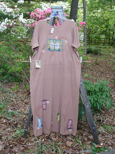 1998 NWT Eclipse Dress Celtic Fauna Size 2 features a scooped neckline, slimmer shape, tapered lower, and vibrant Celtic theme paint, complete with signature Blue Fish patch and deep side pockets.
