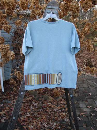 1998 Short Sleeved Tee Number 19 Pool Size 1 displayed on a hanger, featuring a thicker ribbed neckline, super drop shoulders, and a substantial organic cotton fabric.