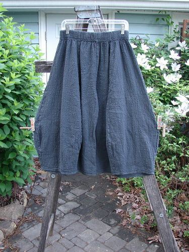 Barclay NWT Pucker Crop Mojo Pant in Unpainted Ironworks Size 0 features a unique 3D diamond cut from knee down, exterior flop pockets, and thick elastic waistband, showcasing BlueFishFinder's vintage style.