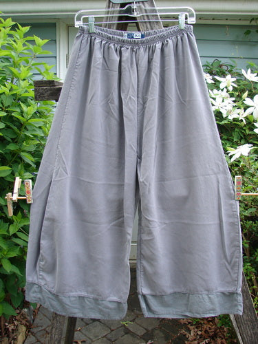 Barclay Lyocell Flutter Bottom Straight Pant in Unpainted Grey Sky, Size 0, features a full elastic waist and flutter hem, offering a pocketless, slimming silhouette, perfect for spring and summer.