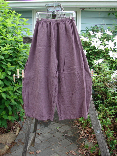 Barclay Linen Sectional Panel Pocket Pant Unpainted Loam Size 0, featuring a full elastic waist, dual top-entry cargo pockets, and sectional panels, designed for a relaxed, elongating fit. Perfect for spring or summer.