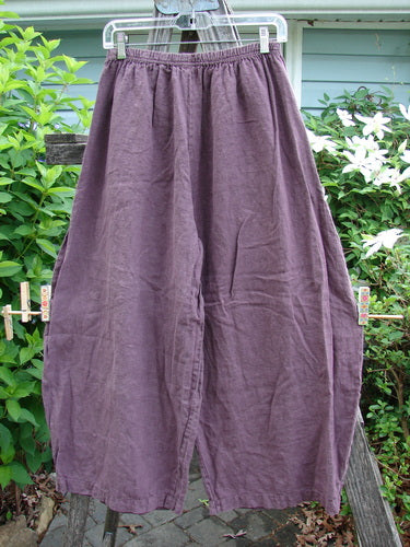 Barclay Linen Sectional Panel Pocket Pant Unpainted Loam Size 0, featuring a full elastic waist, elongating shape, dual cargo pockets, sectional panels, and longer inseam, ideal for spring or summer.