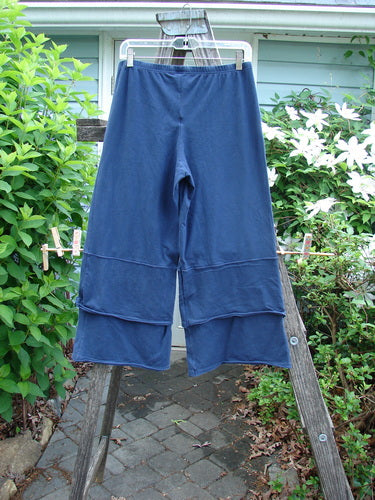 Barclay Cotton Lycra Crop 2 Petal Pantaloon features double-layered ruffled bottoms, an elastic waistline, and a medium inseam, exemplifying vintage style from Bluefishfinder.com's Spring Collection.