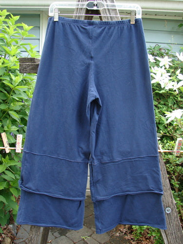 Barclay Cotton Lycra Crop 2 Petal Pantaloon in Window Pane, featuring a full elastic waistline and double-paneled ruffled lowers, ideal for creative styling with Bluefish pieces.