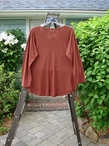Barclay NWT Textured Round Bottom Top Fan Fair Henna Size 1 | Bluefishfinder.com