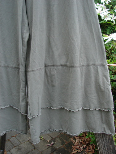 Barclay Cotton Lycra Crop Wide 2 Petal Pantaloon in Pebble, featuring a full elastic waistline, wide curly-edged petal panel, pocketless design, and shorter inseam, perfect for spring or summer wear.