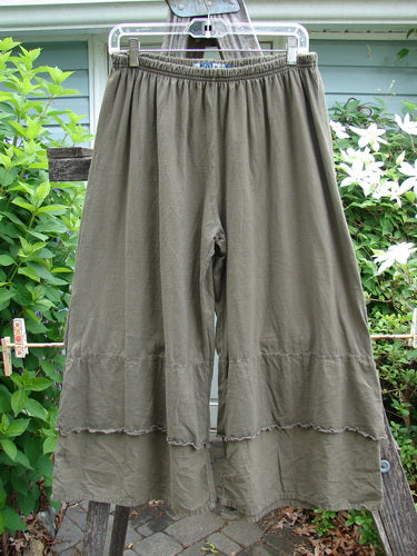 Barclay Crop 2 Petal Batiste Flutter Pantaloon in Unpainted Glazed Tile, showcases a lightweight, organic cotton design with a full elastic waistline and dual batiste flutter hem, ideal for spring or summer.