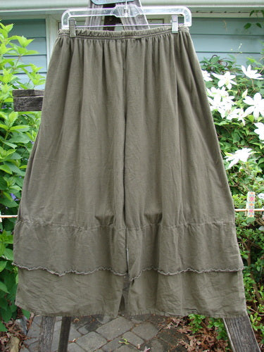 Barclay Crop 2 Petal Batiste Flutter Pantaloon in Unpainted Glazed Tile, showcasing a lightweight organic cotton design with a full elastic waistline and dual bottom flutter, perfect for summer.