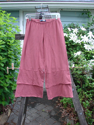 Barclay Cotton Lycra Crop 2 Petal Pantaloon in Autumn Rust, featuring double-paneled ruffled lowers and a full elastic waistline. Vintage Blue Fish Clothing style, perfect for creative expression.