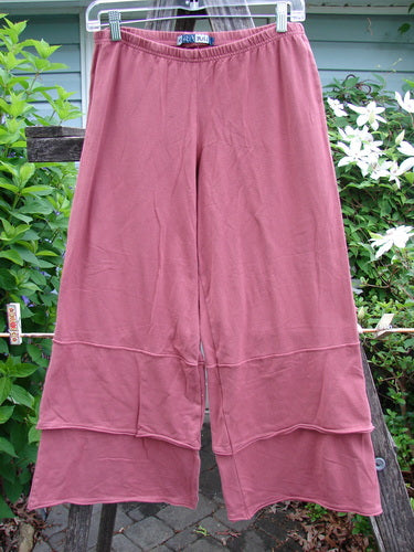 Barclay Cotton Lycra Crop 2 Petal Pantaloon in Autumn Rust features double ruffled lowers and a full elastic waist, embodying vintage charm from Bluefishfinder.com’s Spring Collection.