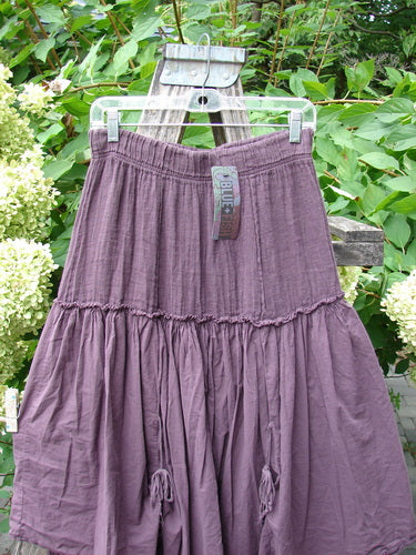Barclay NWT Linen Batiste Fusion Pant Skirt Unpainted Fig Size 0 features a tiered, ankle-length design with elastic waistband and tassel accents, showcasing vintage-inspired style from Bluefishfinder.com.