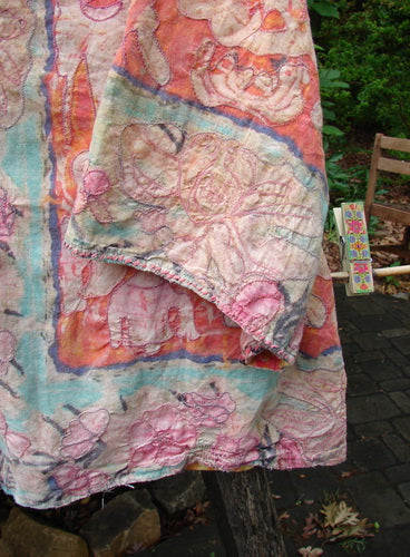 Magnolia Pearl Embroidered Axel Jacket Festive Floral Sunset OSFA, featuring intricate embroidery on medium weight European cotton, showcasing a relaxed fit with detailed stitching, embodying vintage charm from Bluefishfinder.com.