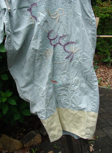 Magnolia Pearl NWT Cotton Satin Embroidered Alyce Dragon Pant Big Sky OSFA, showcasing intricate dragon embroidery and a relaxed fit, epitomizes Bluefishfinder.com's vintage-inspired, creative fashion for all women.