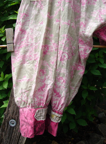 Magnolia Pearl European Cotton Patched Kiki Bloomer Betsy J. OSFA features lightweight cotton with side buttons, a drawstring waist, billowy hips, and sweet bottom cuffs, embodying a whimsical Betsey Johnson vibe.