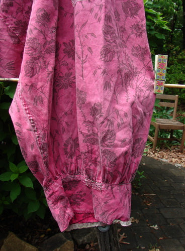 Magnolia Pearl European Cotton Patched Kiki Bloomer Betsy J. OSFA features mixed side buttons, a drawstring waist, billowy hips, and sweet bottom cuffs, embodying a unique Betsy Johnson vibe.