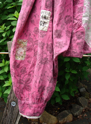 Magnolia Pearl European Cotton Patched Kiki Bloomer Betsy J. OSFA features a flowy design with mixed side buttons, flattened drawstring waist, and sweet bottom cuffs, embodying a Betsy Johnson vibe.