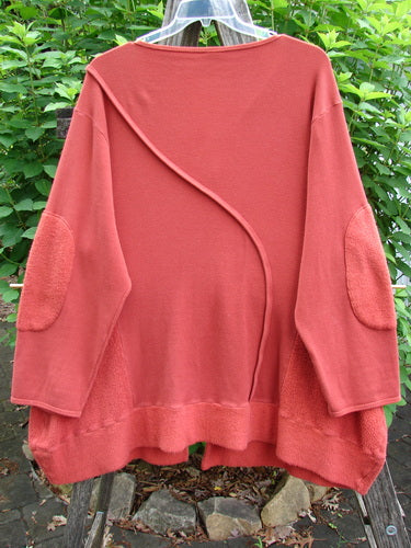 The Barclay Thermal Patched Curve Button Contrast Coat in Sienna, size 0, features a deep V neckline, Celtic Moss accents, and dramatic seams, embodying Bluefishfinder.com's vintage style.