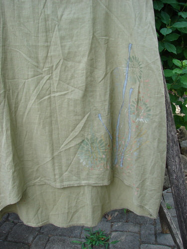 Barclay Batiste Slip Dress Floral Reach Seed Size 0 features a lightweight cotton batiste with a rounded neckline, curved empire waist, and floral patterns on a flowing fabric, embodying Bluefishfinder.com's vintage elegance.