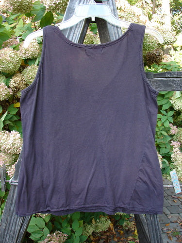 Barclay Batiste Decora Tiny Tank Unpainted Deep Burgundy Size 1 displayed on a hanger, featuring a slightly A-line shape with a front vertical neckline tie and gather, ideal for summer mixing and matching.