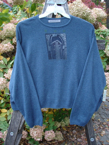 1997 Cashmere Long Sleeved Crop Pullover with Viny Gate Theme Paint