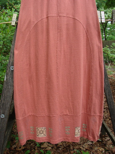 1998 Croquette Dress Games Rover Altered Size 1 displayed on a clothes rack, showcasing its unique front and back inserts, sectional vertical rounded panels, and heavy continuous bottom panel.