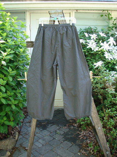 Barclay Batiste Tiny Flutter Pocketless Pant Unpainted Almost Black Size 0, featuring a sweet bottom flutter, full elastic waistline, and slightly widening lower legs, made from lightweight cotton batiste.