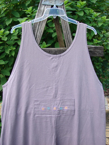 1997 Farmer Brown Overall Ocean Life Jasmine OSFA features dual front bushel pocket, paneled legs, and tunnel pockets, capturing BlueFishFinder's playful, vintage style, highlighting creativity and comfort with whimsical ocean theme paint.