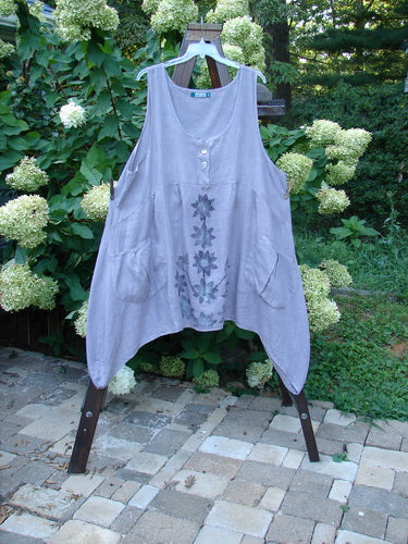 Barclay Linen Tuesday's Dress Majestic Petal Grey Stone Size 2 | Bluefishfinder.com