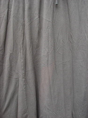 Close-up of the 1994 Scroll Jumper Wind Edo Black OSFA, showcasing the grey fabric texture and intricate double paneled upper bodice with a V-shaped neckline.