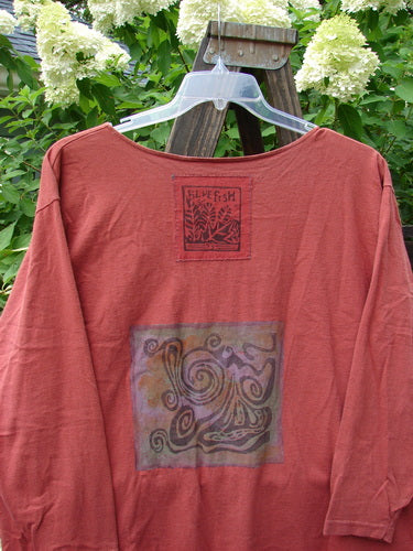 1993 Sticks and Stones Jacket Windy Day Red Oro OSFA, featuring a deep V neckline, front snaps, vented sides, and four painted pockets, displayed against a plain backdrop.