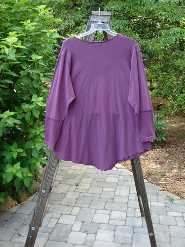 Barclay NWT Cotton Lycra Rib Sleeve Wedge Top Unpainted Red Plum Size 2 | Bluefishfinder.com