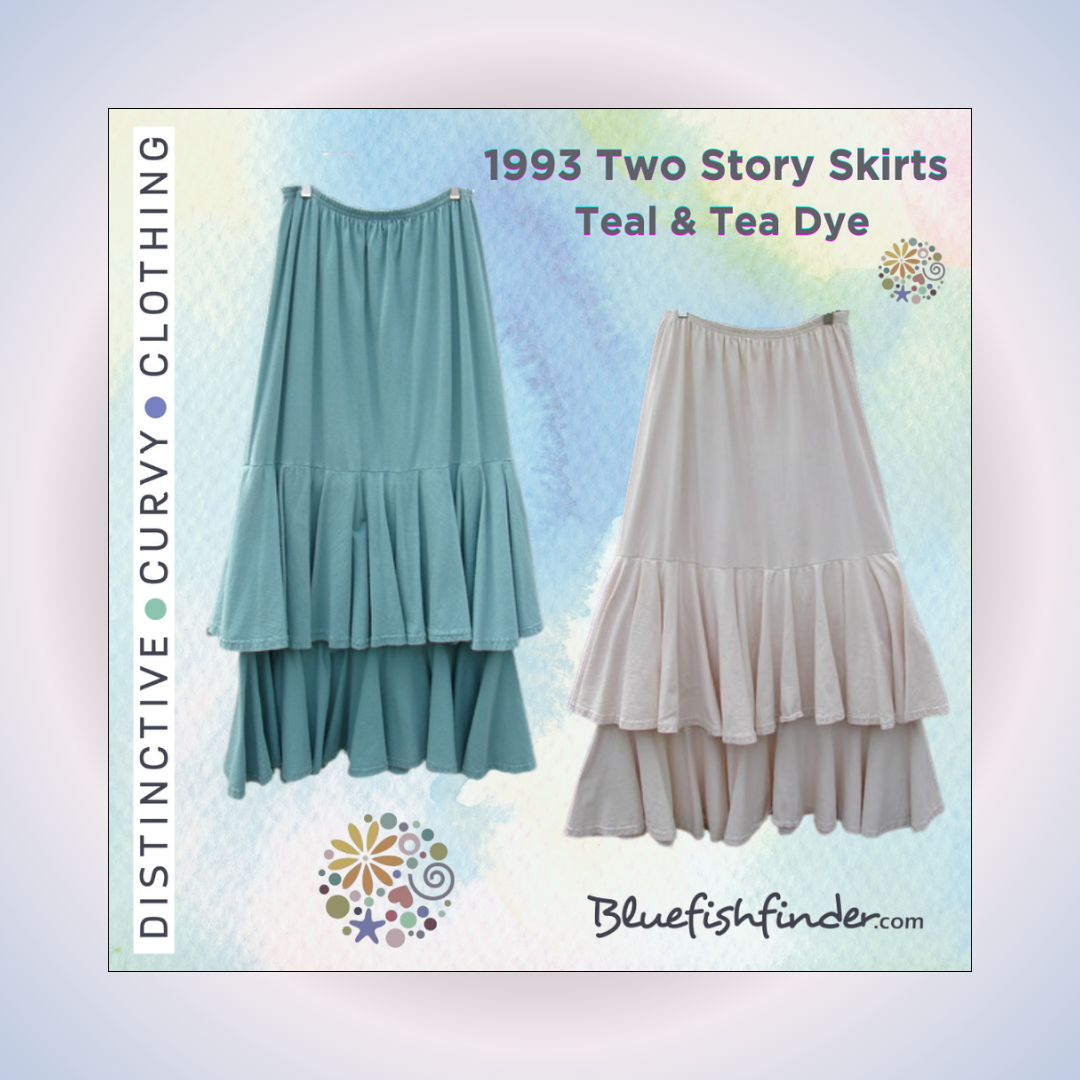 A vintage blue dress adorned with colorful patchwork patches, showcasing a unique and creative design. Perfect for expressing individuality, in line with BlueFishFinder's ethos.