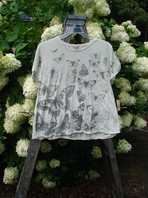 Magnolia Pearl Cotton Jersey Boyfriend Tee Contour Butterflies True OSFA