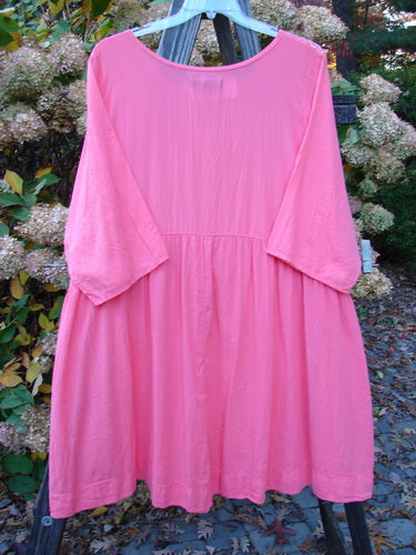 Barclay NWT Terrarium Dress, Geranium, Size 2: A-line dress with wider sleeves, contour travel theme adornment. Bust 56, waist 56, hips 60, sweep 100, length 38.