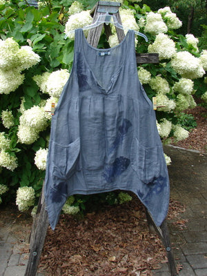Barclay Linen Tuesday's Dress Guinea Feather Grey Storm Size 0