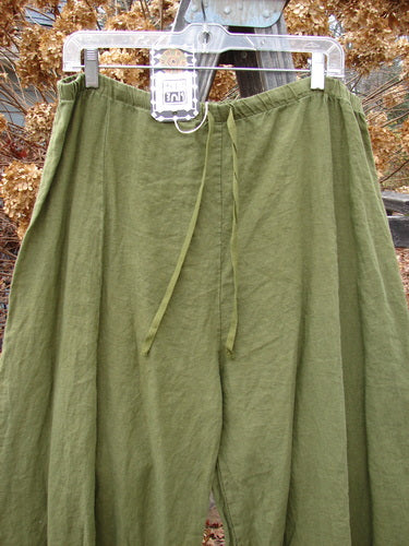Barclay NWT Linen Drawcord 4 Square Pant hanging on line.