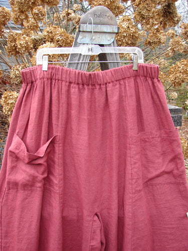 Barclay Linen Crop Stroll Pocket Pant Size 2 on a swinger with pink pants and red shorts.