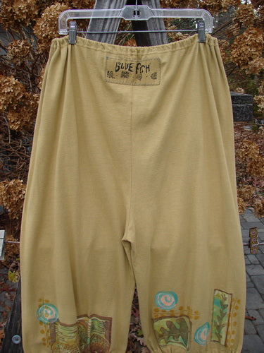 1992 Pantaloon Sea Turtle Camino OSFA: Painted design pants with antique lace and a fish signature patch.