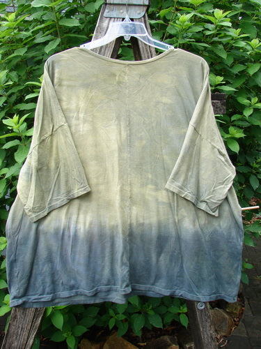 Barclay Wide Line Tee Primitive Circle Path Mottled Olive Grey OSFA features a rounded ribbed neckline, drop shoulders, and a boxy seamless design, embodying Bluefishfinder.com's vintage-inspired creativity.