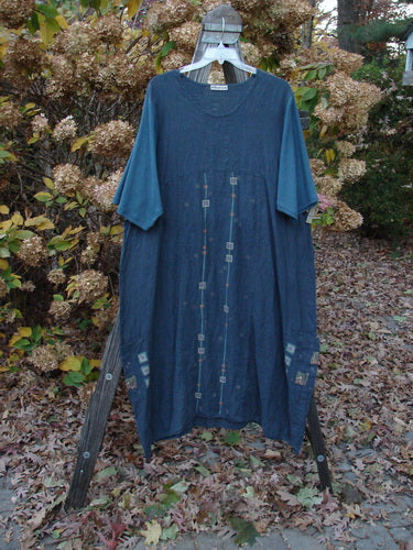 Barclay Linen Cotton Sleeve Long Urchin Dress with unique structural design details.