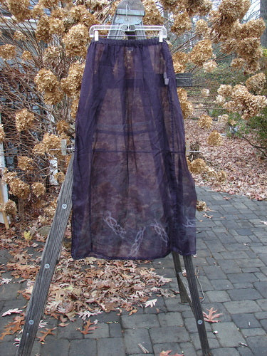 2000 Silk Organza Skirt with Celtic Knot design, Aubergine color, size 2.