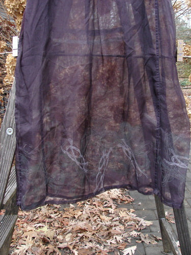 2000 Silk Organza Skirt with Celtic Knot design, Aubergine color, size 2.