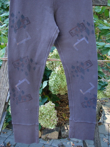 2000 Thermal Layering Lu Pant Soft Geo Brum Size 1, featuring intricate designs and ribbed lowers, perfect for winter layering, showcased at Bluefishfinder.com, known for vintage Blue Fish Clothing.