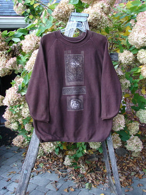 1995 Haystack Turtleneck Pullover Sweater Reaching Bud Dried Red Grass OSFA