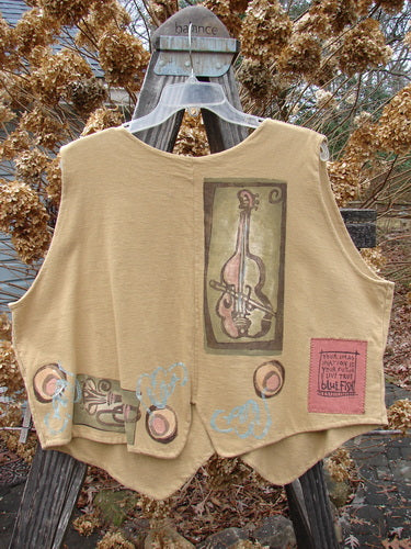 1995 Cottage Vest with Musical Theme Design