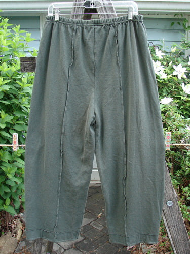 Barclay NWT Rib Single Pocket Exterior Stitch Work Pant in Army, featuring a full elastic waist, singular top pocket, wider legs, and distinctive vertical stitch work, showcasing Bluefishfinder.com's vintage style.