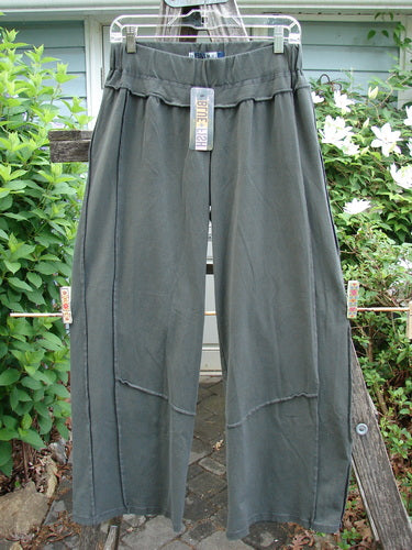 Barclay NWT Organic Cotton Lycra Playground Pant in Boreal, featuring a full elastic waistline, longer inseam, slimmer legs, and unique stitchery. Ideal for showcasing individuality from Bluefishfinder.com.