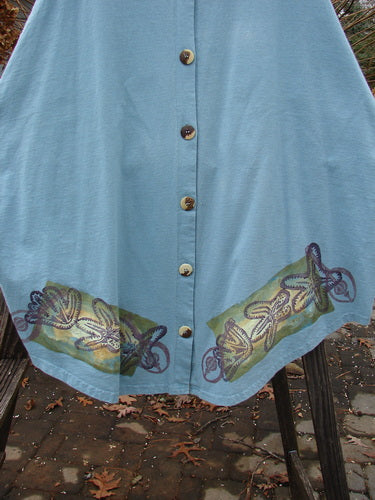 1994 Sleeveless Vest with Starfish Design on Blue Shirt