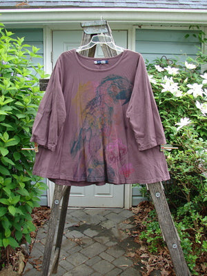 Barclay Three Quarter Sleeved A Line Tee Single Parrot Fig Size 0